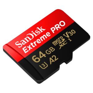 SanDisk SDXC 64GB Micro Extreme Pro 200MB/s A2 C10 V30 UHS-I US+Ad
