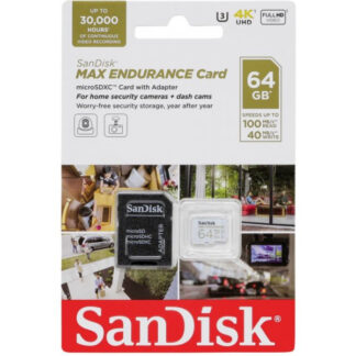 SanDisk SDHC 64GB micro +SD Adap. 60.000 sati MAX ENDURANCE