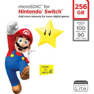 SanDisk SDXC 256GB micro 100MB/s R, 90MB/s W for Nintendo Switch