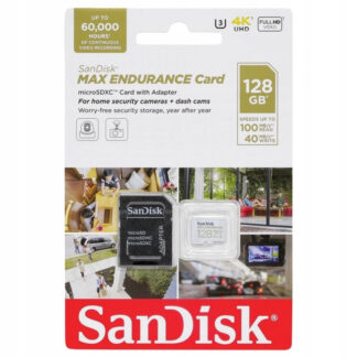SanDisk SDHC 128GB micro +SD Adap. 60.000 sati MAX ENDURANCE